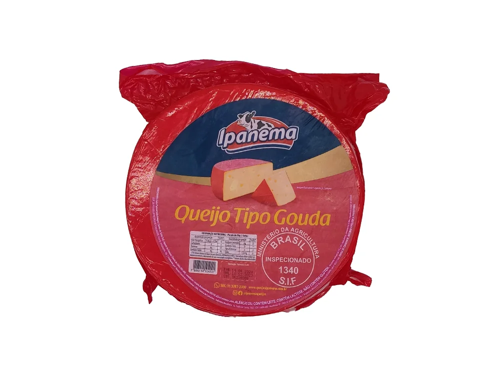 QUEIJO GOUDA IPANEMA 3 KG (CX 2 PÇ)